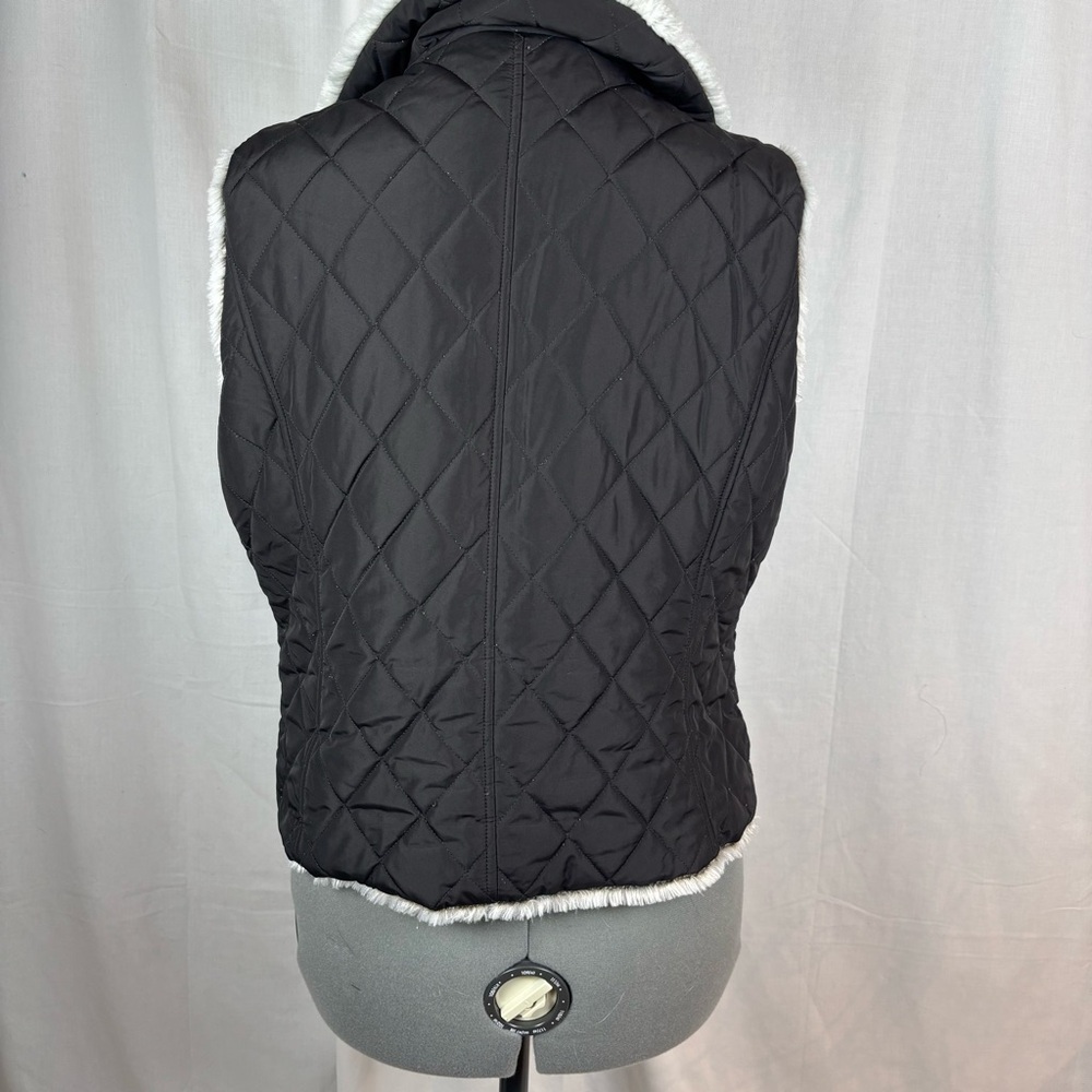 Weatherproof Reversible Quilted Vest with Faux Fur Trim‎ Woman's XL - Picture 4 of 13